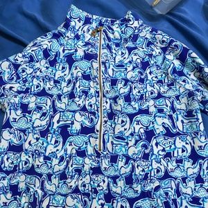 Lilly Pulitzer Elephant Quarter Zip